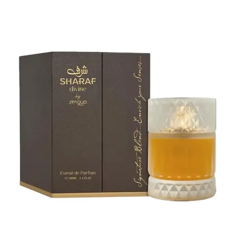 Zimaya Sharaf Divine Extrait de Parfum Spray, 3.4 Ounce Perfume Fragrance for Men and Women