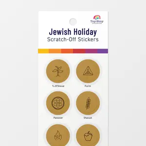 Jewish Holiday Scratch-Off Stickers
