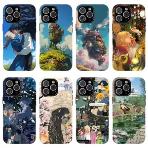 Howl's Moving Castle Phone Case Collection-Suitable for iPhone 17/16/15/14/13/12/11 Pro Max/Plusand Samsung Galaxy S23-25, shock-absorbing, anti-drop protective case, lightweight, new fashion trend design