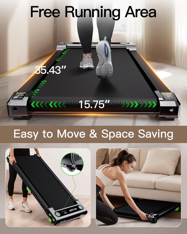 [a weight capacity of up to 330 lbs] Walking Pad with Incline, Under Desk Treadmill for Home, 2.5HP Portable Treadmills with Remote Control, 4 in 1 Incline Treadmill with LED Display
