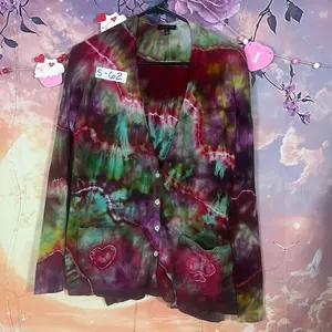 (62) Size Small Tie Dye Cardigan