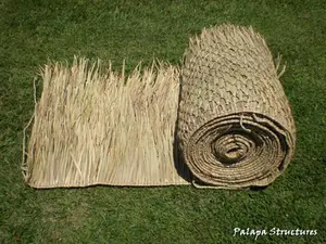 Mexican Palm Thatch 3x60 Foot Palapa/Tiki Hut Roofing - Natural Thatch, Easy Installation, Diamond Woven Pattern, Available in Various Sizes