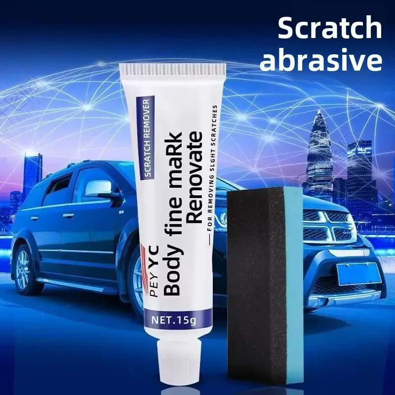 MC.PP MC-308 Body Compound Scratch Clear Kit, Universal Car Scratch Remover Polish Cream, Remove Paint Scratches, Wheel Dirt & Glass Water Stains, Non-Abrasive Safe For Vehicle Paint