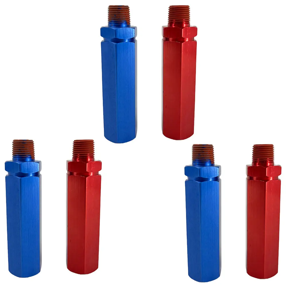 Torque Glad Hand Handles Grip for Semi Truck Trailer, Gladhand Handle Aluminum - 3 Blue & 3 Red Set 12600 Gladhand Handles (Replaces Tectran 12600, Velvac 035178) (3 x TR12600)