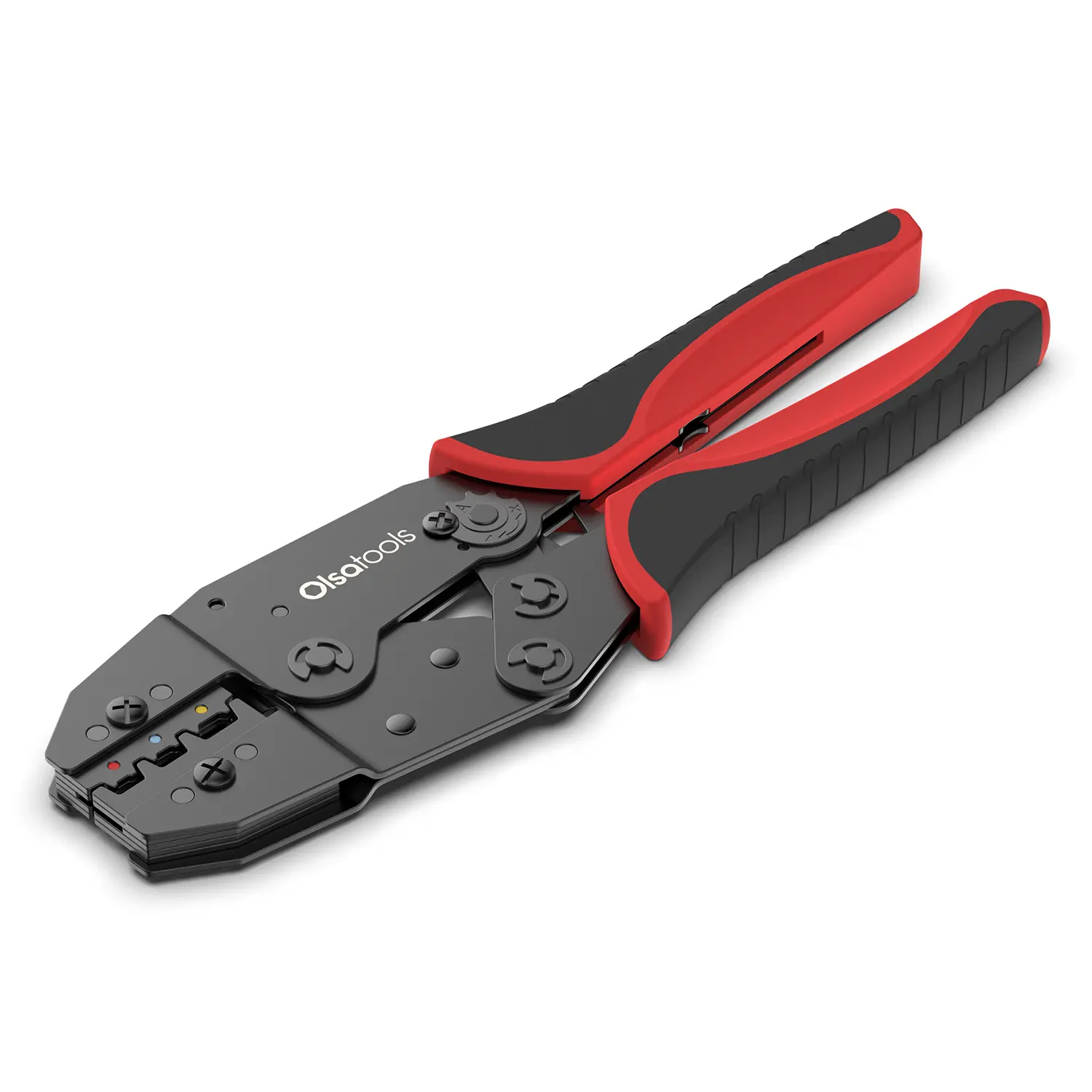 Olsa Tools Ratcheting Wire Crimper - Ratchet Crimping Tool for Electrical Terminals & Connectors - Heavy Duty Wire Crimper