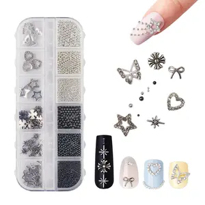 KISS Nail Art Charms Kit – 3D Nail Decorations & Charms for Gel, Acrylic & Press-On Nails