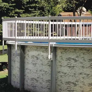 212 MAIN Protech-A-Pool Sectional Above Ground Pool Fence, 3-Section Resin Base Kit, Security, Rustproof