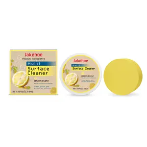 Jakehoe Multi-Surface Cleaner with Lemon Scent - Efficient & Fast Cleaning for Bathroom, Kitchen, Countertops, Floors, and Wood Surfaces - 100g - Household