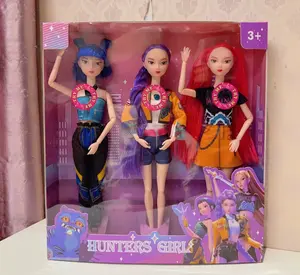 Demon Hunters Action Figures,Korean Idol Doll,3pcs H-unters Doll Model Set, Anime Character Figures, Desktop Decorations, Home & Office Decoration Accessories (3pcs)