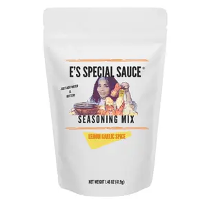 E’s Special Sauce Lemon Garlic Spice butter seasoning mix, seafood, chicken, Flavor, food, seasoning, cook, cooking, spices, vegetables, dip