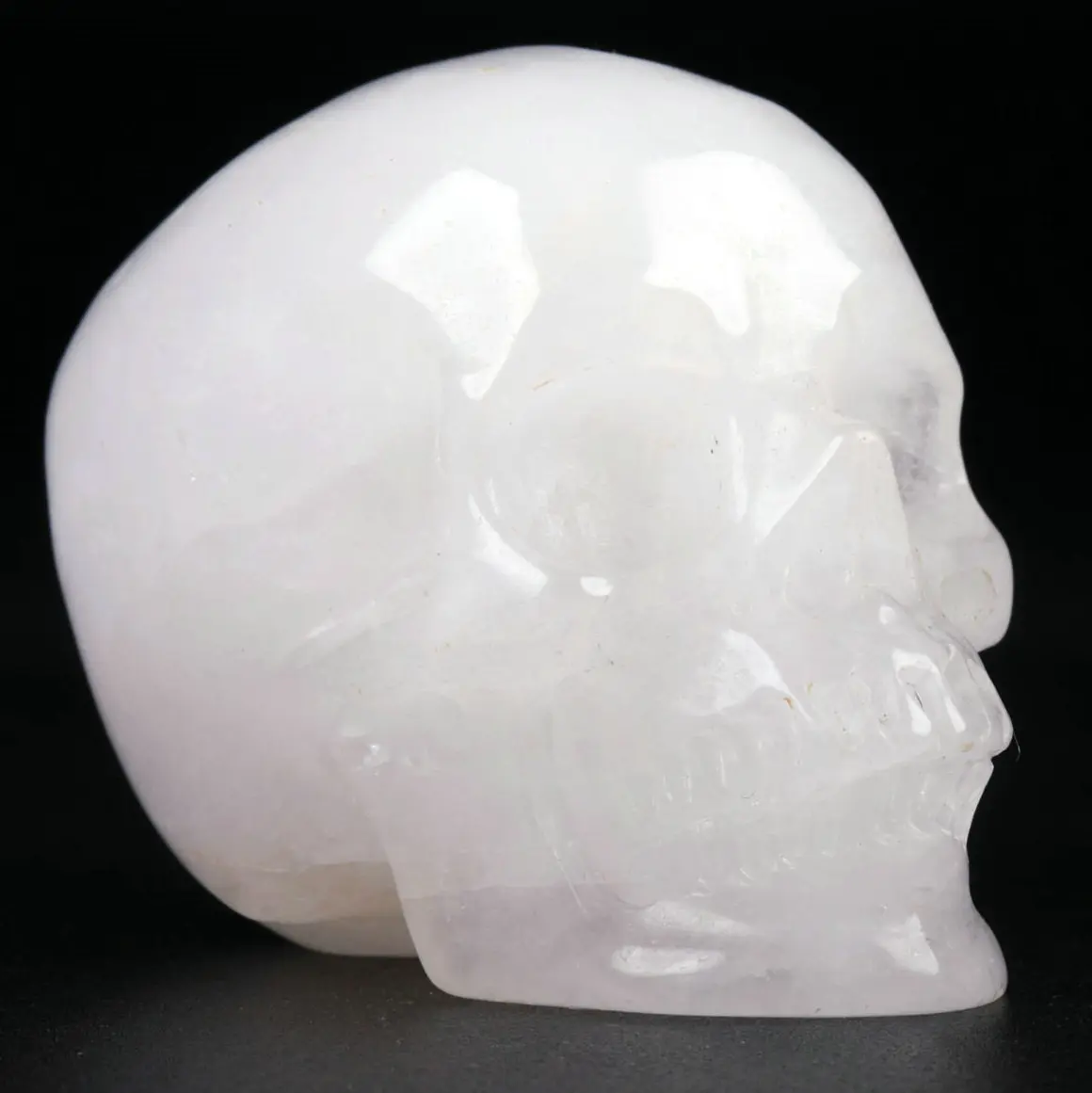 2.0 " Quartz Crystal Carved Crystal Skull,Super Realistic, Crystal Healing