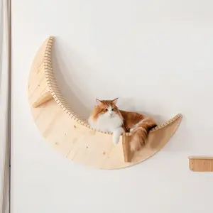 Cat furniture Luna Wall-Mounted Cat shelves Pine MYZOO