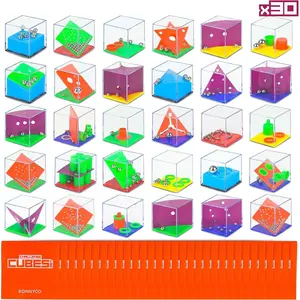 Brain Teaser Puzzles Cubes Kids Party Favors Pack 30 Pinata Goodie Bags Stuffers for Kids 3-5 4-8 Return Gifts for Birthday Party Mini Puzzle Games Classroom Prizes Rewards Stocking