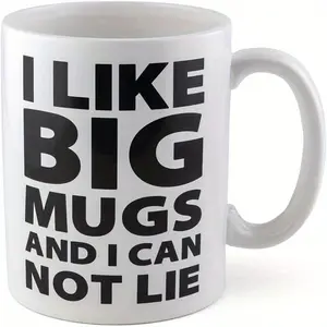 BigMouth Inc. Extra Large Coffee Mug 64 Oz - Giant Coffee Mugs for Coffee Lovers - Sturdy Tall Ceramic Coffee Cups - Big Cup for Coffee, Tea - Microwave Safe - Funny Huge Coffee Mug - Cool Gag Gift
