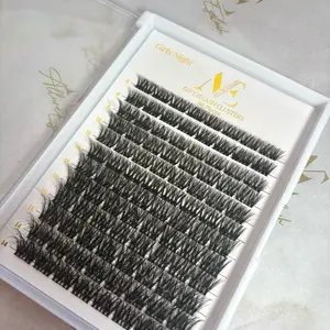 Girls Night Eyelash Clusters Makeup Cosmetic C-Curl 8mm-14mm Lash Kit with Glue Tweezers Sealant & Remover for Girls Night Events