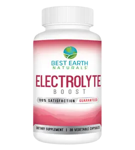 Electrolyte Boost – Daily Hydration & Mineral Support for Active Lifestyles – 30 Vegetable Capsules with Calcium, Magnesium, Sodium, Potassium, Phosphorus & BioPerine