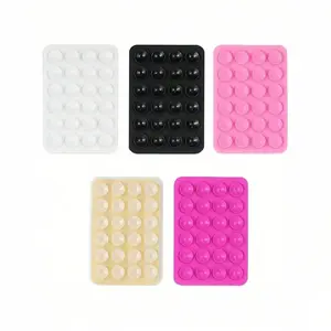 Silicone Suction Cup Phone Stand, Hands-Free Ring Holder, Cell Phone Holder, Compatible with Apple & Android, Multi-Color Set, Portable Gift for Valentine's Day