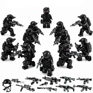 6 PCS Mini Building Blocks Set - Stress Relief Desktop Puzzle Toy, Small Assorted Character Figures, Fidget Toy for Focus & Relaxation