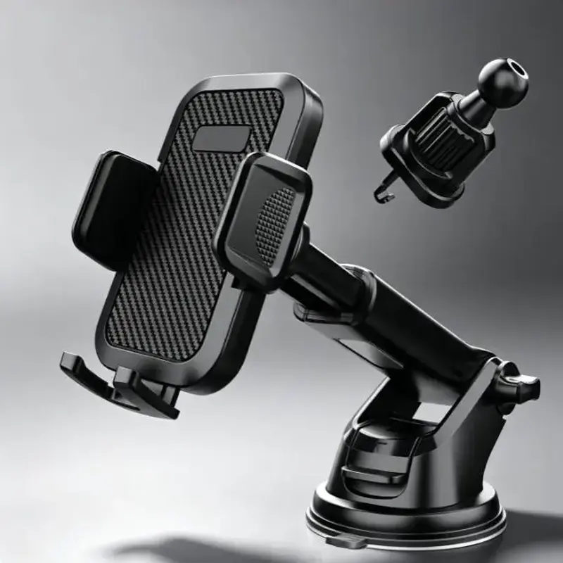 360-Degree Rotating Suction Cup Car Phone Holder, Mobile Phone Suction Cup Dashboard Navigation Holder, Universal Smart Phone Holder, Adjustable Free-Hand Phone Holder Suitable for Car Dashboard so Porte Para Telefono Auto Brackets Campingessentials