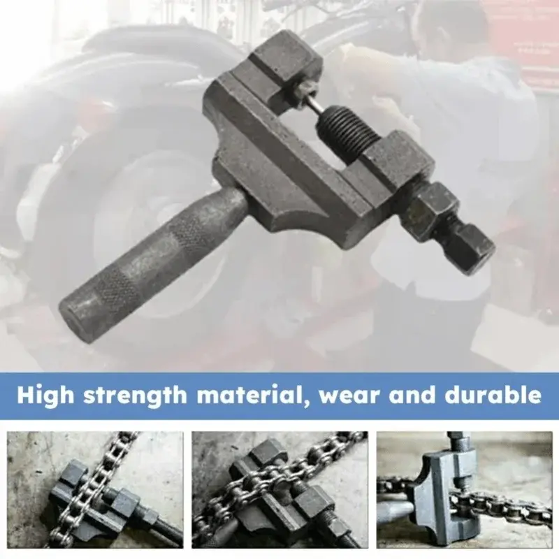 Metal Motorcycle Chain Breaker Non Slip Handle Repair Bicycle Chain Breaker Assembly Disassembly Bike Tool