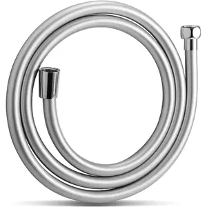 PVC Shower Hose 79 Inches Shower Hose Extra Long Used In Showerheads Spray Bidet Bathing Toilet Cleaning Pet Flexible Showerhead Hoses Replacement Chorme Showerhose For Rv Bidet Hoses
