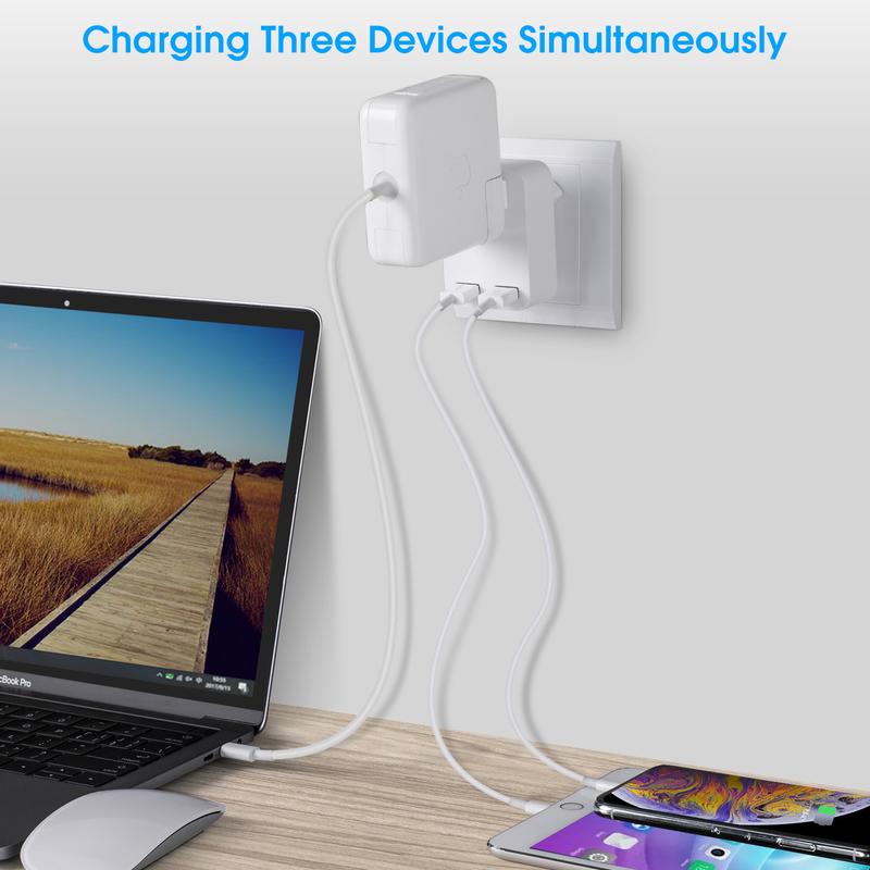 European Travel Plug Adapter, Us to Eu Converter with 2 USB Ports, Compatible with Italy Spain Greece Iceland France Germany, USB Power Outlet