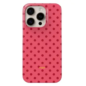 Cute Pink Polka Dots Phone 17 Case – Cupcake Coquette Trend – 17 Air / 17 Promax