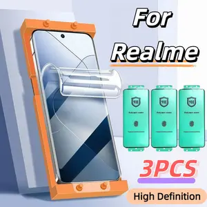 3-Pack HD Ceramic Screen Protector Film for Realme X7pro/12pro/12pro+/10pro+/11pro/11pro+/13pro/13pro+, Easy Install, Anti-Scratch, No Bubbles