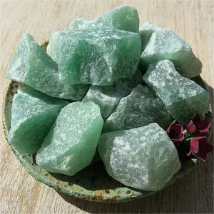3 Pieces Raw Rough Natural Green Aventurine Gemstone Crystal Rock Chunks Healing Mineral Rocks Specimens Gifts, 3-5cm size