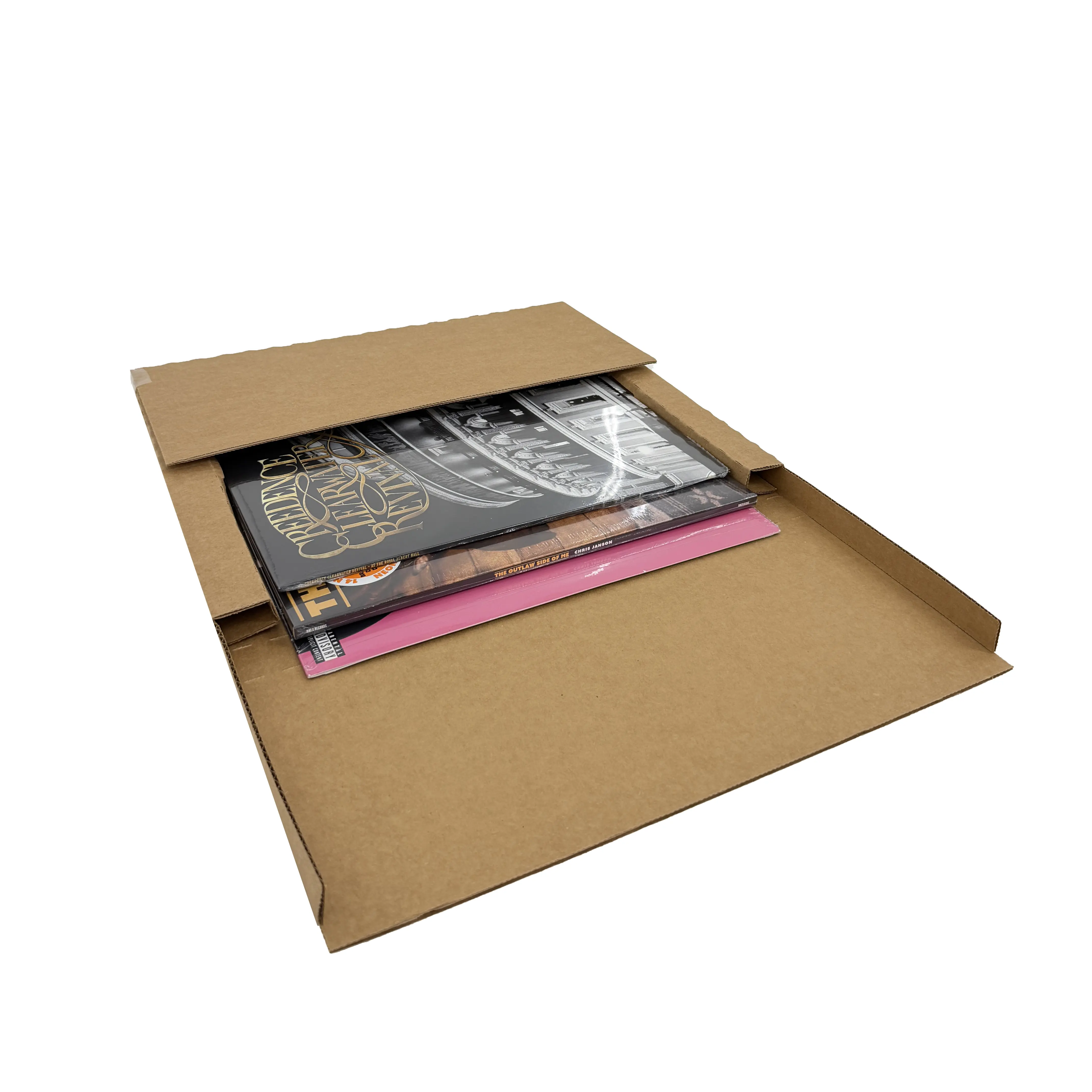 Vinyl Poly Mailers, 25pcs, Fits Up to 5 Single LPs - Office Postal Supplies for Record Shipping