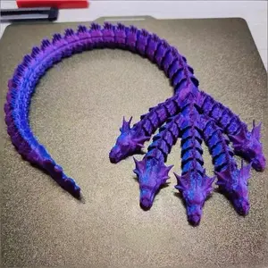 3D Printed Five-Headed Snake Dragon Joint Desktop Ornament, Adjustable Home Decor, Perfect Gift for Friends and Family, Birthday Present