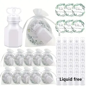 50 Sets Multi-item party favor pack, Wedding Party Favors for Mini Bubble Bottles Set Liquid free, Including Bridal Shower, Baby Shower, Party Supplies Gift spooky basket couple gifts spooky basket for bf boo baskets gf gifts bf christmas gifts ideas
