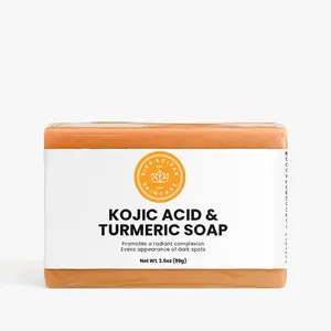 Rich & Clear Kojic Acid & Turmeric Soap Bar - 3.5 oz - Promotes Radiant Complexion & Evens Dark Spots - US Formulated