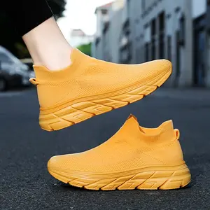 FEELACES Women's Slip-On Walking Shoes - Fashionable Sports Sneakers with Lightweight Non-Slip Soles for Casual, Travel, and Work