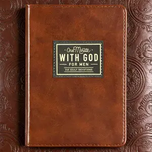 Men's Daily Spiritual Journal, 365 Days Meditation Log, Portable Reflection Book, Perfect Gift for Holidays Birthdays Christmas New Year