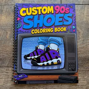 90s Shoes Coloring Book
