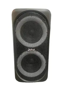 Bluetooth Portable Party Speaker Dual 8-Inch Drivers LED Lights Rechargeable Wireless Audio for Home Use