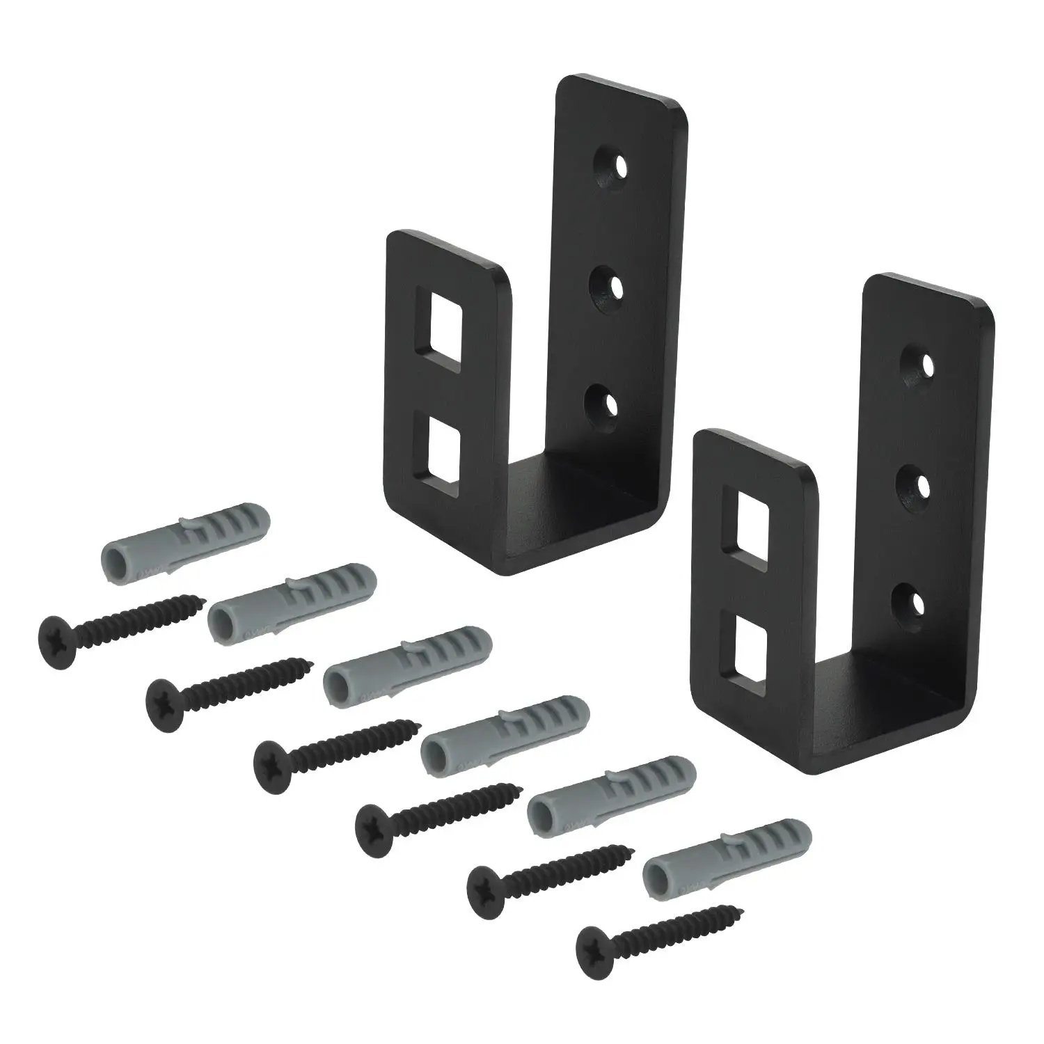HardwareX Supply Door Barricade Brackets for 2 x 4 Lumber