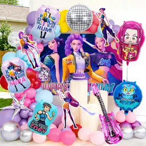Kpop Girls Birthday Party balloon  garland