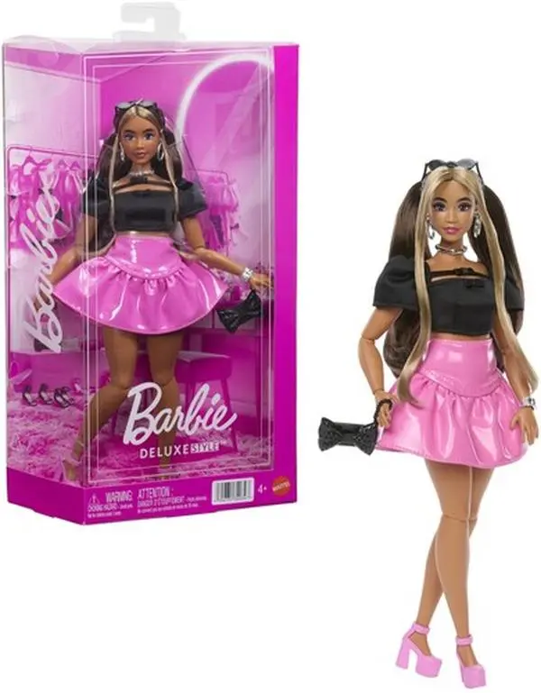 Barbie Deluxe Style Black Top Pink Skirt Set  [COLLECTIBLES] Paper Doll