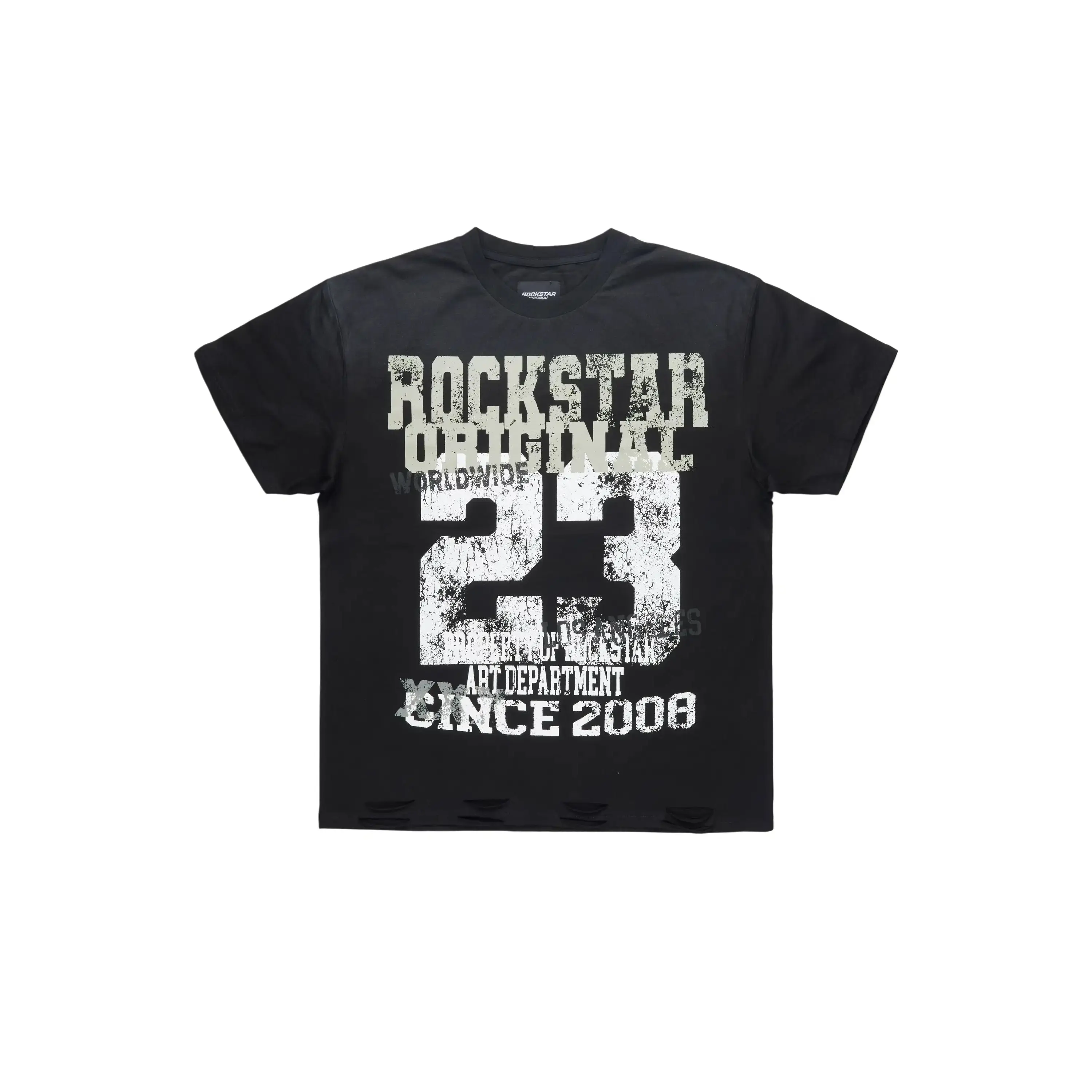 Kyvaris Black Oversized Graphic T-Shirt