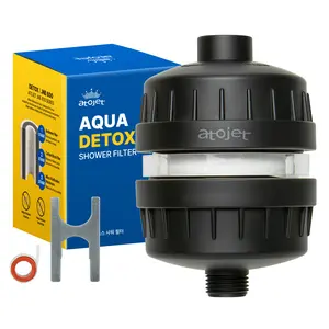 ATOJET Aqua Detox Shower Filter Influenced by Korea’s Beauty Tradition - Relieves dryness and irritation while improving skin and hair health