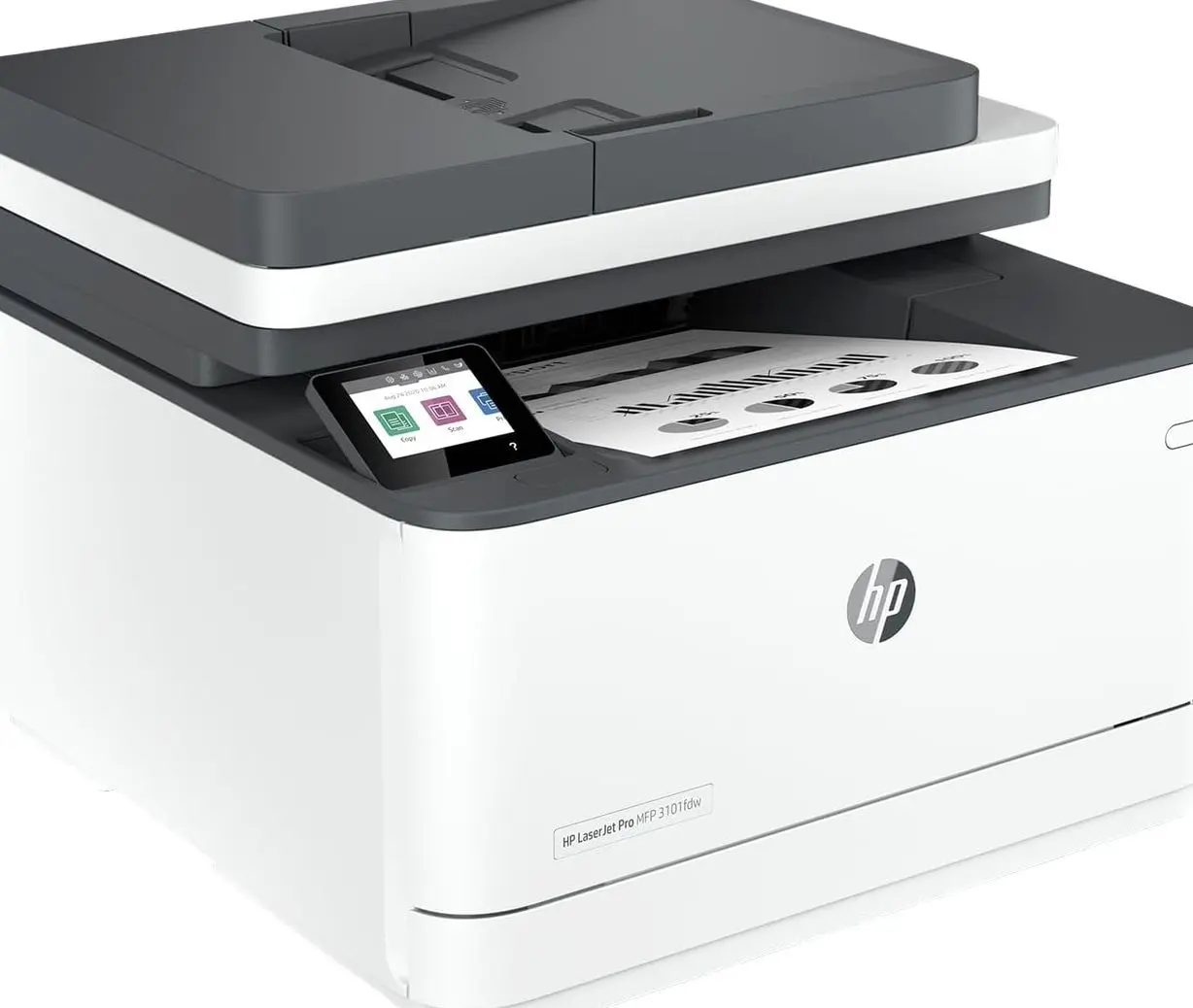 HP LaserJet Pro MFP 3101fdw Wireless Black & White All-in-One Laser Printer, Scanner, Copier, Fax, Best-for-Office (3G628F)