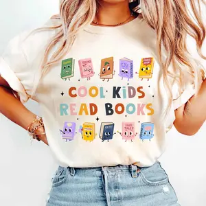 Comfort Colors Cool Kids Read Books Shirt, Teacher Shirts, Kindergarten Teacher Shirt, School Librarian Shirt, Reading Teacher Shirt, Teacher Gifts