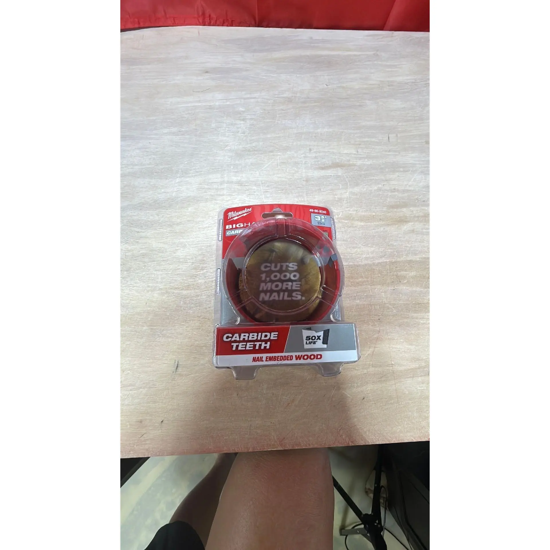 49-56-9240 - MSRP $50 Milwaukee Big Hawg Carbide Teeth 3 5/8" Wood