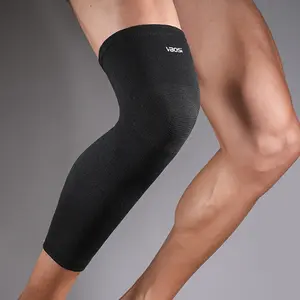 Vbosi 1 Piece Elastic Breathable Unisex Leg Sleeve, Knee Compression Sleeve, Knee Supporter, Lengthened Knee Support for Running, Sports & Daily Use, Men Women