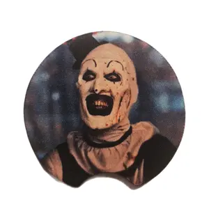 Art the Horror Clown Car Coasters Set of 2 Coaster Size 2.75 Unique Design for Your Collection