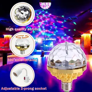 Lights Disco Ball Magic Ball Stage Light with Sockets Stage Decor Lights for Home Dance Christmas Party