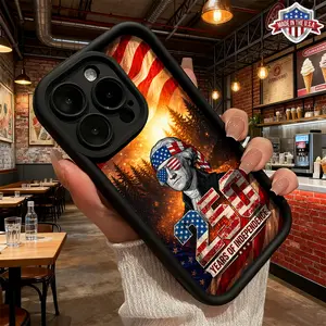 Vintage USA Independence 250 Years Flag Graphic Case for iPhone 17 16 15 14 Pro Max 13 12 11 XR XS Plus Air Slim Shockproof Anti Drop Protective TPU Cover Gift For Friends and Family