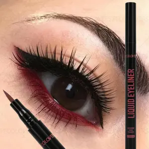 1PC Waterproof Matte Liquid Eyeliner Pen - Smooth Finish, Quick Drying in Bright Colors Like Blue, Red, for A Bold, Smoky Eye Look, Perfect for Christmas and Holiday Parties
